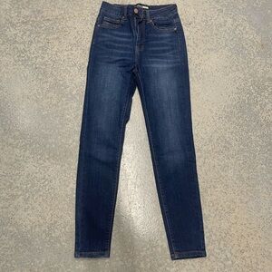 Fashion Nova Dark Blue High Rise Jeans